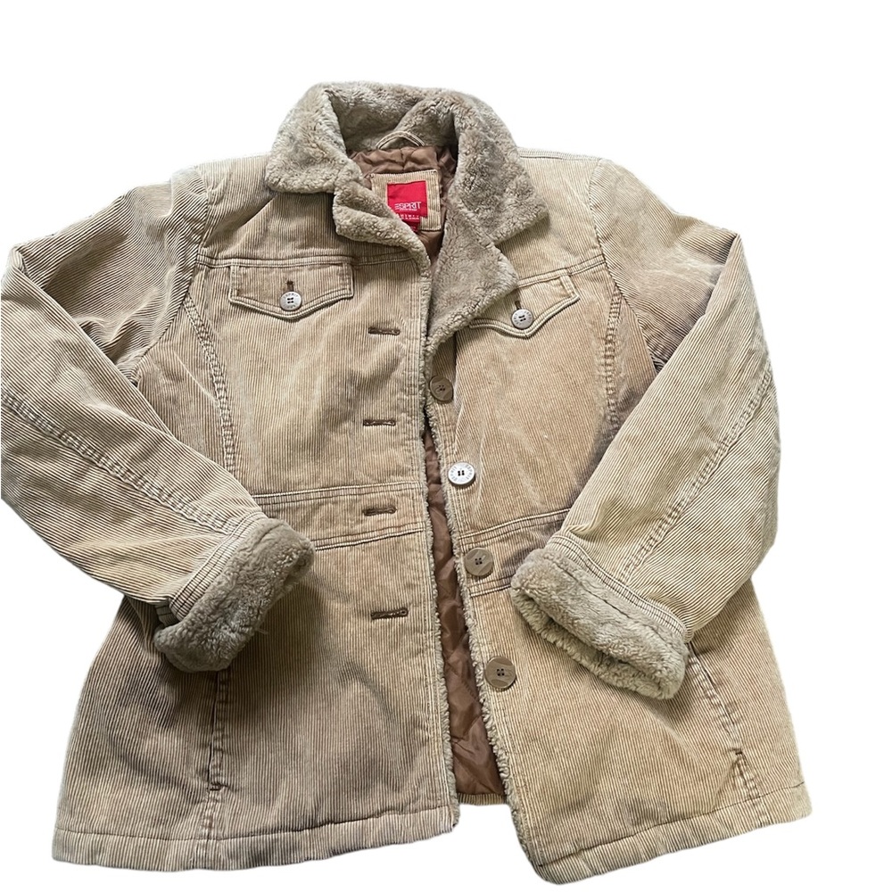 Vintage corduroy tan espirit jacket size xl
